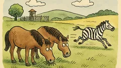 Vtip: Dva koně se pasou, když…