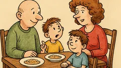 Vtip: Mami, proč je Mirek plešatý?