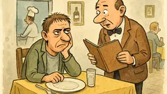 Vtip: Host čeká hodinu, vedoucí se ptá