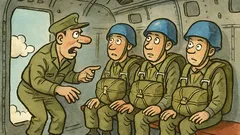 Vtip: První seskok v C-130: co když?