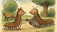 Vtip: Stonožka si domluví rande v parku…