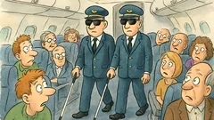 Vtip: Dva nevidomí piloti nastoupí do letadla