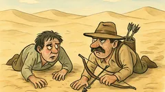 Vtip: Zabloudí dva kamarádi v poušti…