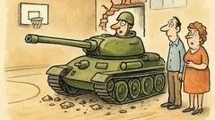 Vtip: Ve sportovní hale probíhá soutěž v tancích…