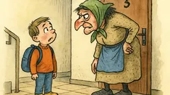Vtip: Malý Vašek potká na chodbě sousedku