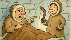 Vtip: U Eskymáků v iglú…