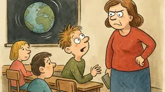 Vtip: Učitelka: „Kdo se pořád otáčí?“