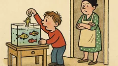 Vtip: Pepíčku, proč vytahuješ rybičky z akvária?