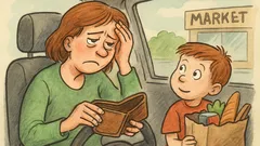 Vtip: Pepíček po nákupu v autě…